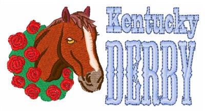 Kentucky Derby Machine Embroidery Design