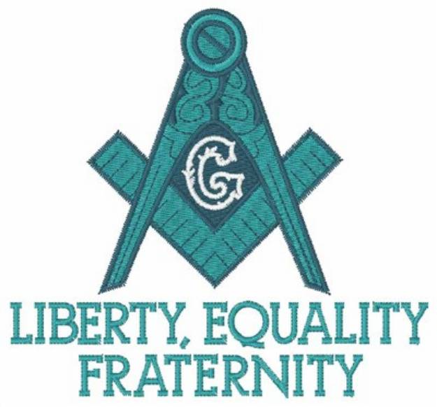 Picture of Liberty Equality Fraternity Machine Embroidery Design