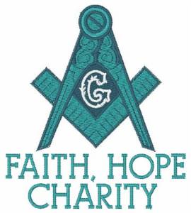 Picture of Faith Hope Charity Machine Embroidery Design