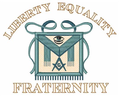 Liberty Equality Fraternity Machine Embroidery Design