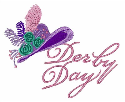 Derby Day Machine Embroidery Design