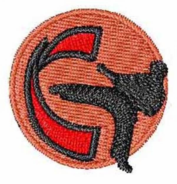 Picture of Karate Font C Machine Embroidery Design