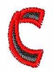 Picture of Karate Font c Machine Embroidery Design