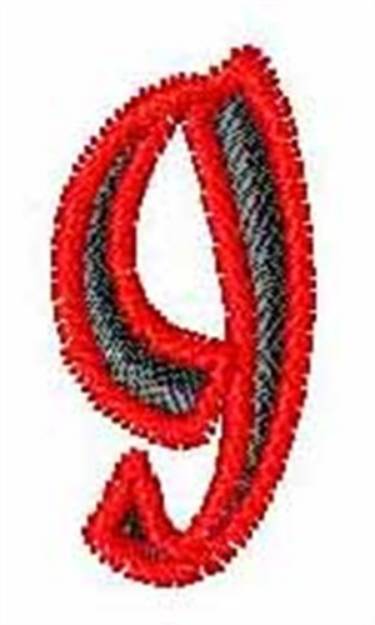 Picture of Karate Font g Machine Embroidery Design