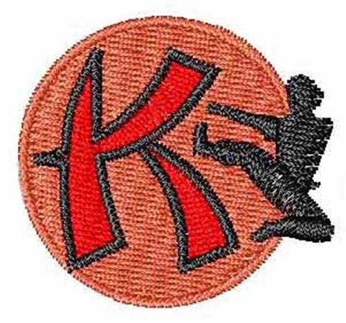 Karate Font K Machine Embroidery Design