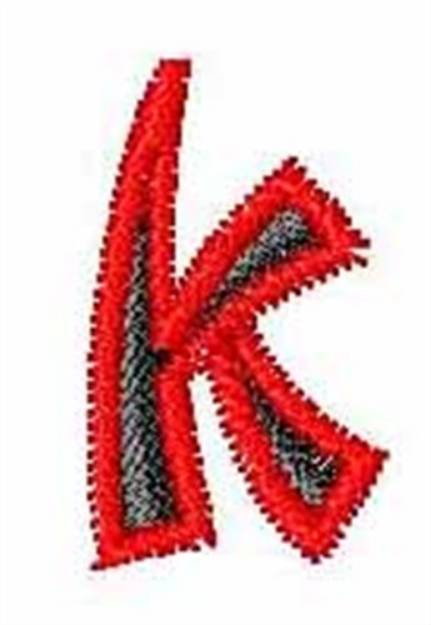 Picture of Karate Font k Machine Embroidery Design