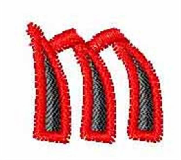 Picture of Karate Font m Machine Embroidery Design