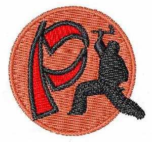 Picture of Karate Font P Machine Embroidery Design