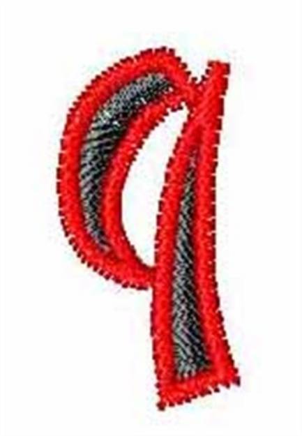 Picture of Karate Font q Machine Embroidery Design