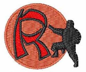 Picture of Karate Font R Machine Embroidery Design