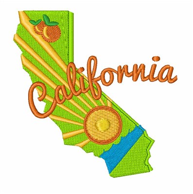California Machine Embroidery Design