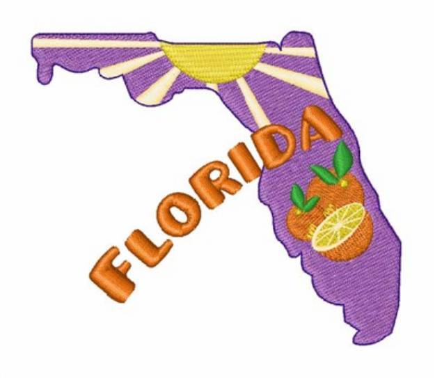 Picture of Florida Machine Embroidery Design