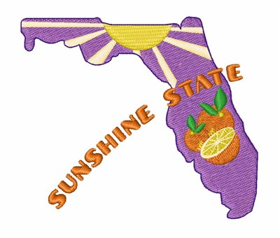 Sunshine State Machine Embroidery Design