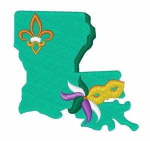 Picture of Mask Louisiana Machine Embroidery Design