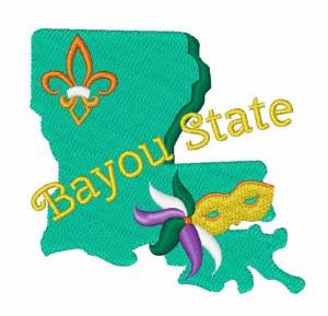 Picture of Bayou State Machine Embroidery Design