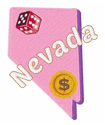 Nevada Dice Machine Embroidery Design