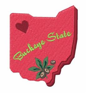 Picture of Buckeye State Machine Embroidery Design