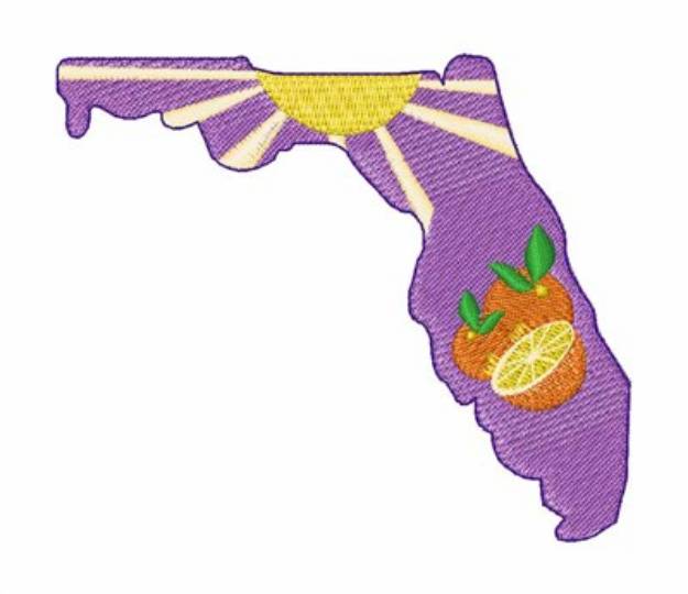 Picture of Sunshine Florida Machine Embroidery Design