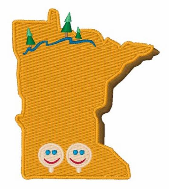 Picture of Minnesota State Machine Embroidery Design