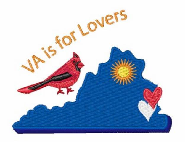 Picture of VA Is For Lovers Machine Embroidery Design