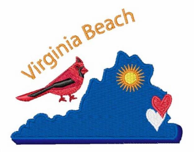 Picture of Virginia Beach Machine Embroidery Design