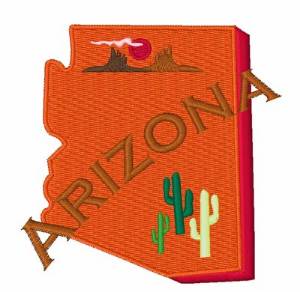 Picture of State Of Arizona Machine Embroidery Design