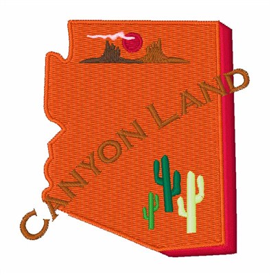 Canyon Land Machine Embroidery Design