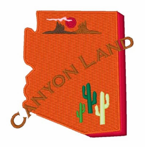 Picture of Canyon Land Machine Embroidery Design
