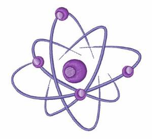 Picture of Atom Symbol Machine Embroidery Design