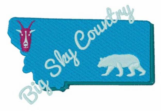 Picture of Big Sky Country Machine Embroidery Design