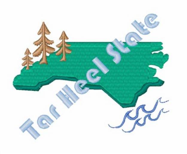 Picture of Tar Heel State Machine Embroidery Design