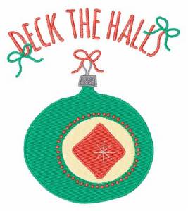 Picture of Deck The Halls Machine Embroidery Design
