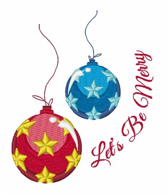 Lets Be Merry Machine Embroidery Design