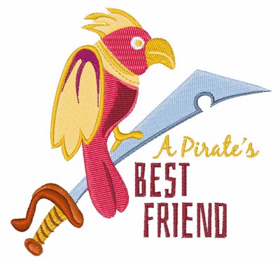 Pirates Best Friend Machine Embroidery Design