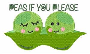 Picture of Peas If You Please Machine Embroidery Design