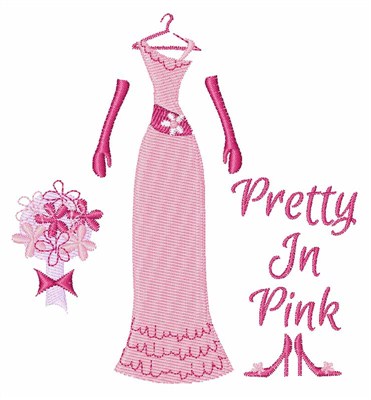 Pretty In Pink Machine Embroidery Design