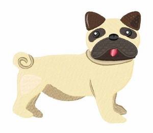 Picture of Pug Dog Machine Embroidery Design