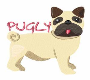 Picture of Pugly Machine Embroidery Design