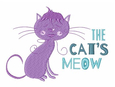 Cats Meow Machine Embroidery Design