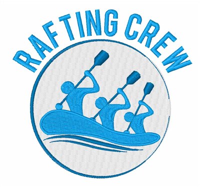 Rafting Crew Machine Embroidery Design