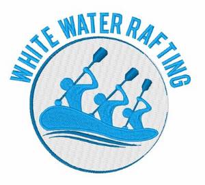 Picture of White Water Rafting Machine Embroidery Design