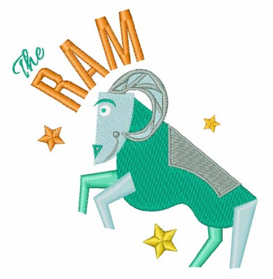 The Ram Machine Embroidery Design