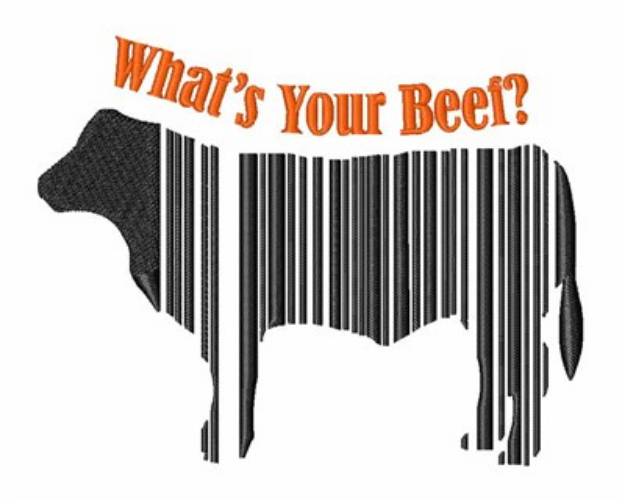 Picture of Whats Your Beef Machine Embroidery Design