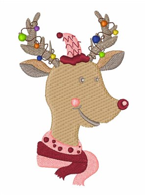 Rudolph Machine Embroidery Design