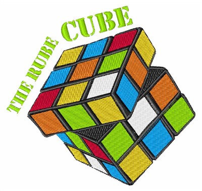 Rube Cube Machine Embroidery Design