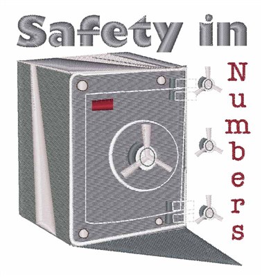 Safety In Numbers Machine Embroidery Design