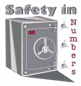 Picture of Safety In Numbers Machine Embroidery Design