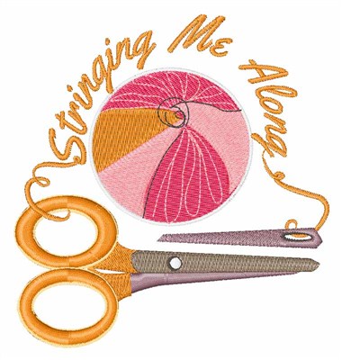 Stringing Me Along Machine Embroidery Design