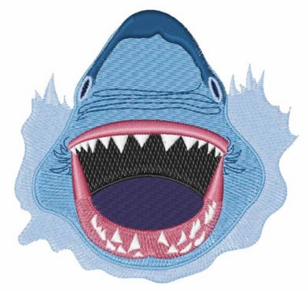 Picture of Shark Attack Machine Embroidery Design
