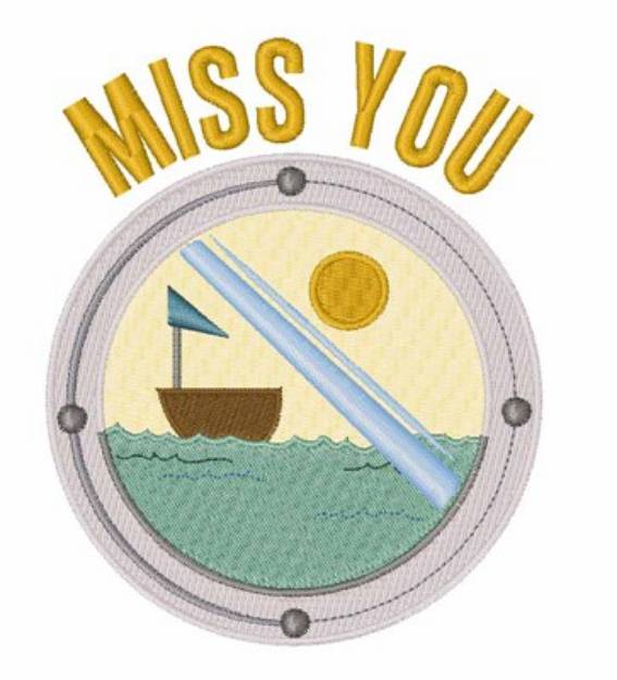 Picture of Miss You Machine Embroidery Design